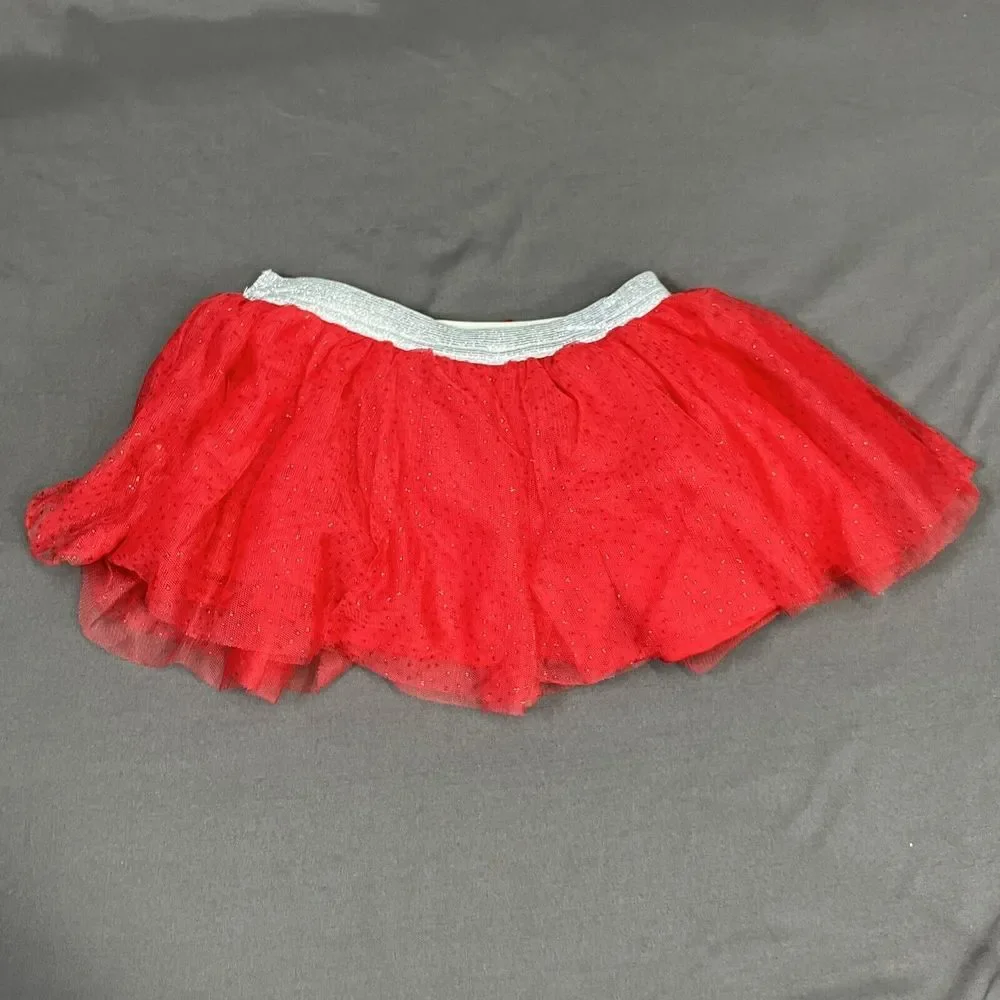 Little Lass Girl Skirt Tights Set / 2T / Santa Elf / 3 Pieces /Christmas Holiday